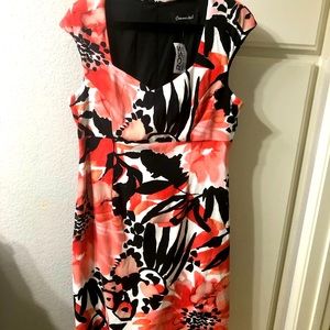 Connected Sweetheart Neckline Dress, Size 14, NWT